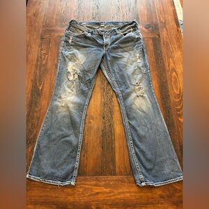 Silver Jeans Women's Distressed  Jeans - Tuesday Slim